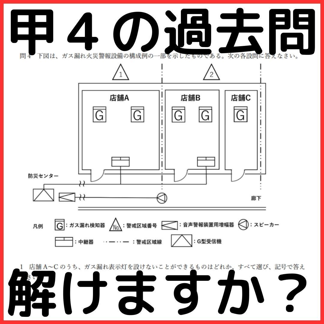 【🆕2026年度版】消防設備士４類「過去問テスト」甲種【※PDF ver】