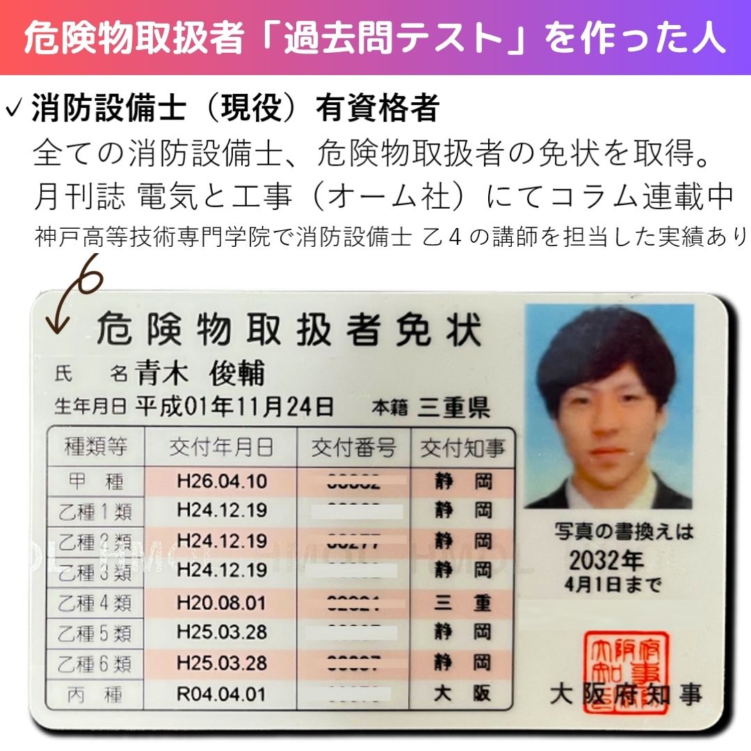 【🆕2026年度版】危険物取扱者「過去問テスト」乙２【※PDF ver】